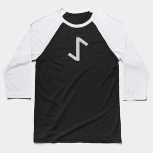 𐰀 - Letter A & Letter E - Old Turkic Alphabet Baseball T-Shirt